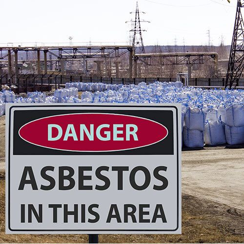 OSHA Asbestos Awareness Training Asbestos in the Area Danger Sign