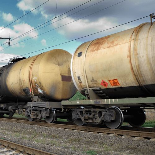 DOT Hazmat Carrier Requirements: Rail rail cars with hazmat cargo on railway line