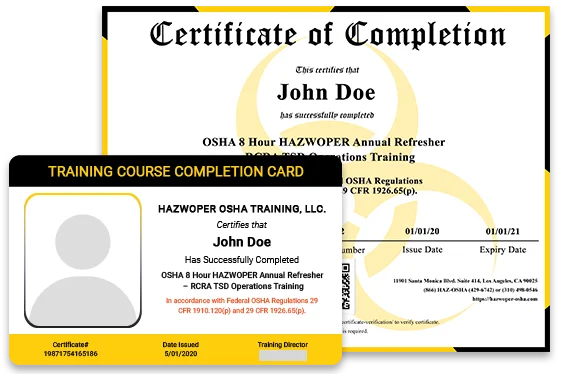 certificate of completion