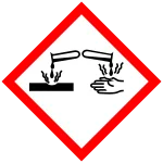 symbol: test tubes causing corrosion