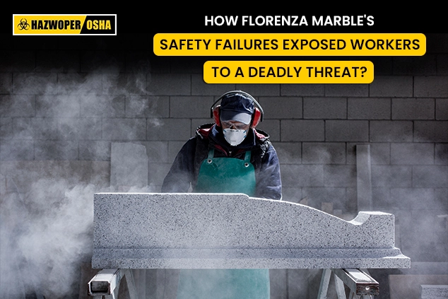 A marble factory worker, working in silica dust.