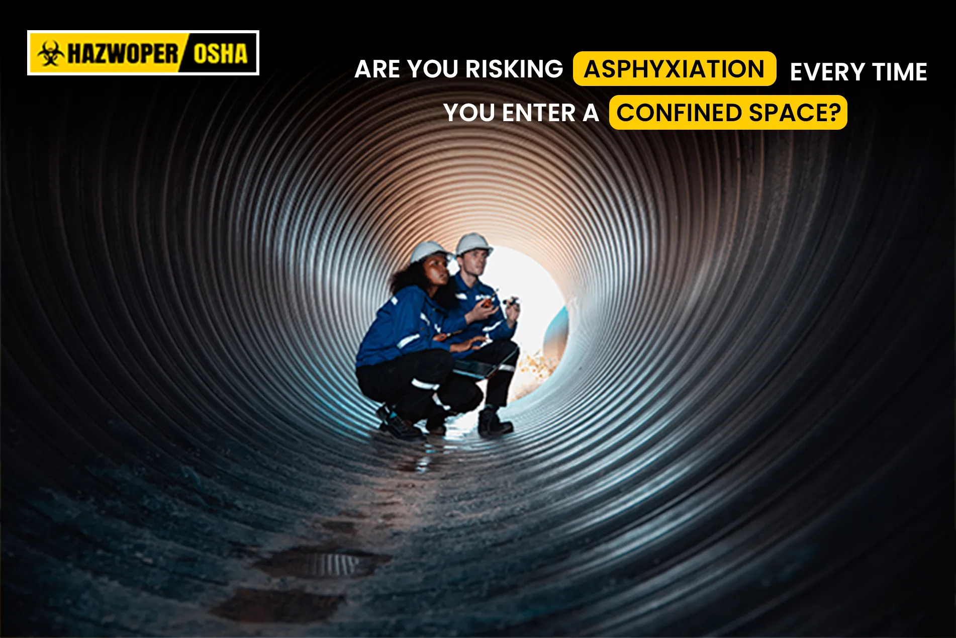 A group of workers inside a confined space.