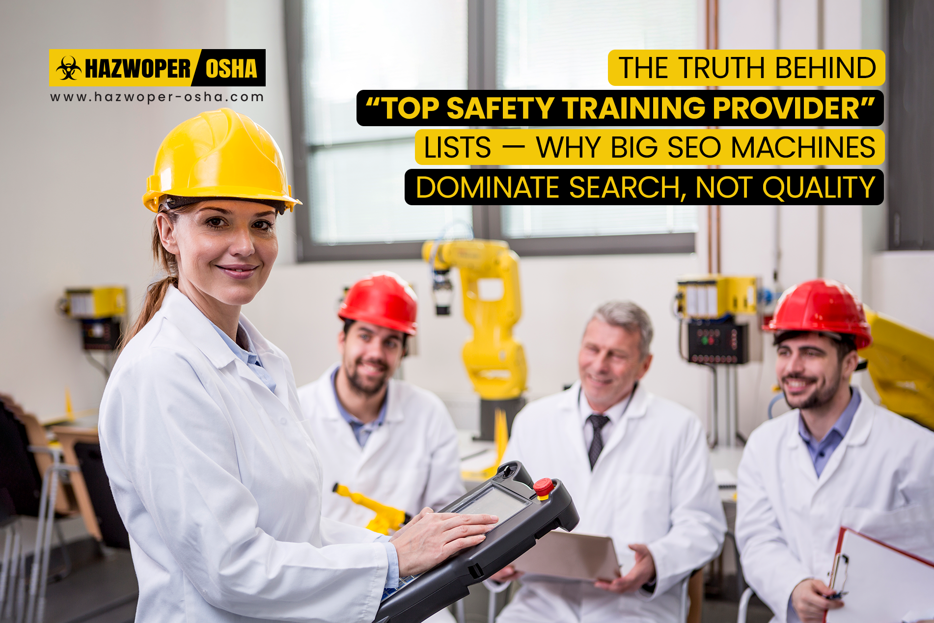 The Truth Behind “Top OSHA Training Provider” Lists — Why Big SEO Machines Dominate Search, Not Quality